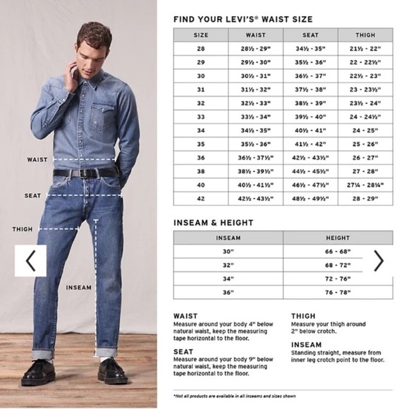 Levi’s 505 regular blue jeans 38 x 32  tan NWT‎ straight leg - Picture 2 of 13